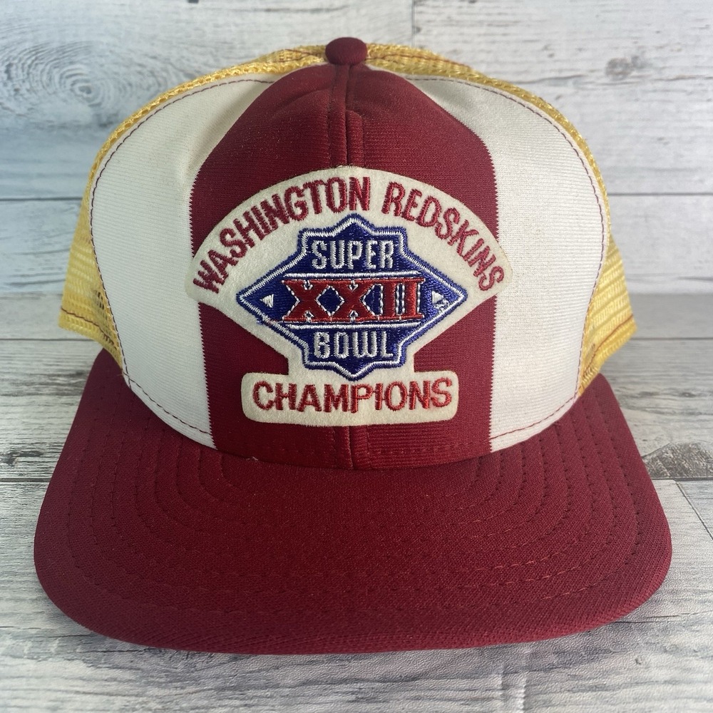 Washington Redskins Super Bowl XXII Champs Hat Cap Snap Back AJD Lucky Stripes